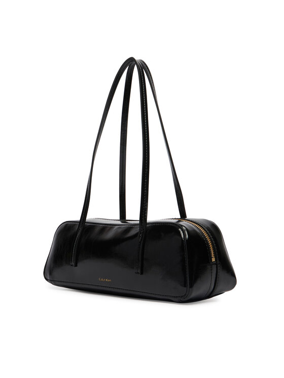 Calvin Klein Calvin Klein Torbica Foil Logo Glossy Bauletto LV04F3638G Crna