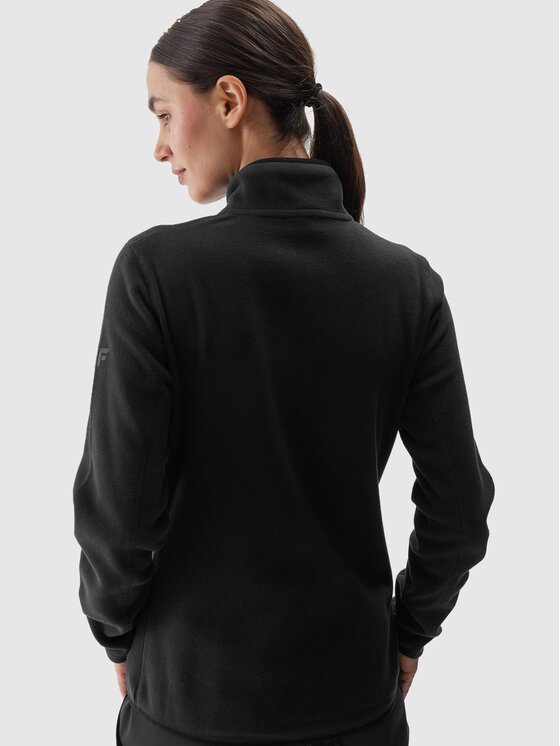 4F 4F Felpa di pile 4FWAW24TFLEF272-20S Nero Regular Fit