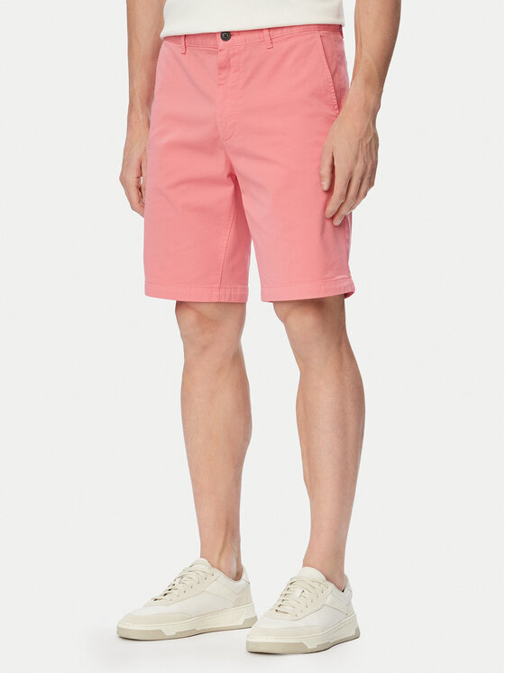 BOSS Szövet rövidnadrág 50536723 Világosvörös Slim Fit