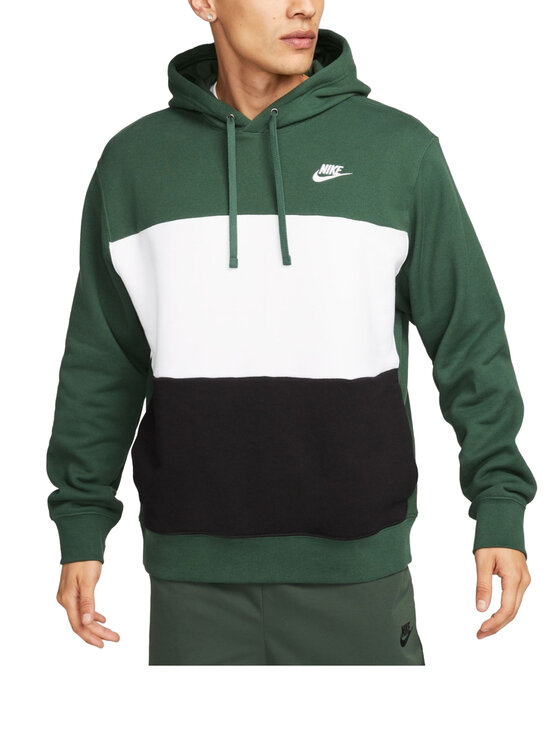Nike Felpa FB7415 Verde Regular Fit Modivo