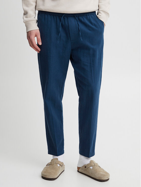 casual friday pantalon en tissu 20504738 bleu marine regular fit