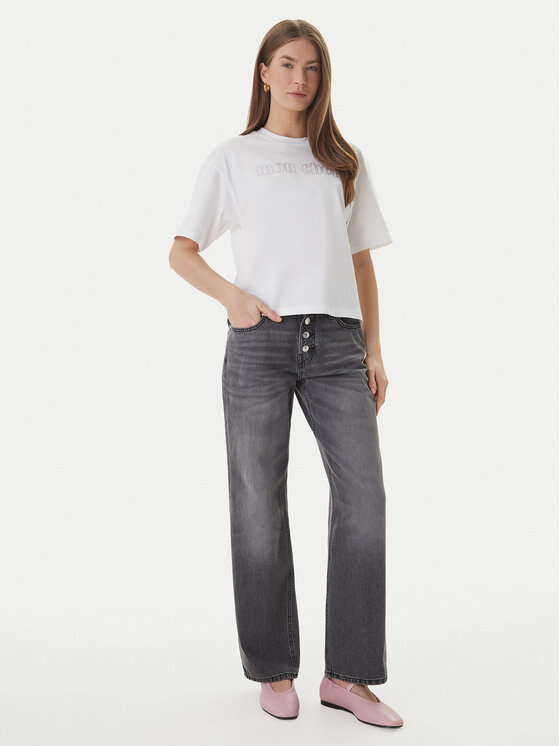 ONLY ONLY Tricou Rhine 15368901 Alb Boxy Fit