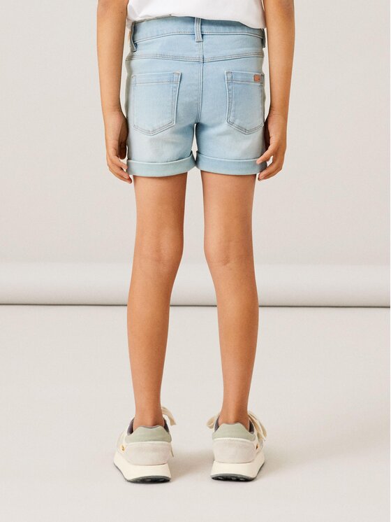 NAME IT NAME IT Jeans kratke hlače 13212184 Svetlo modra Slim Fit