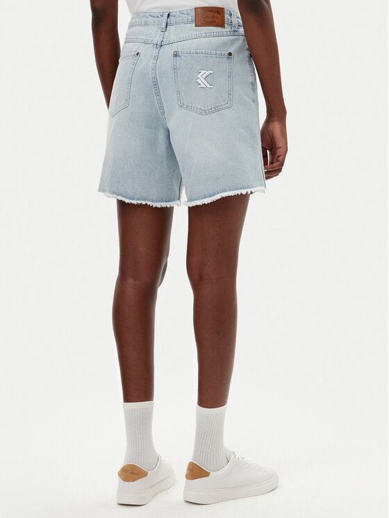 Karl Kani Karl Kani Džínsové šortky Og Slit 6110098 Modrá Relaxed Fit