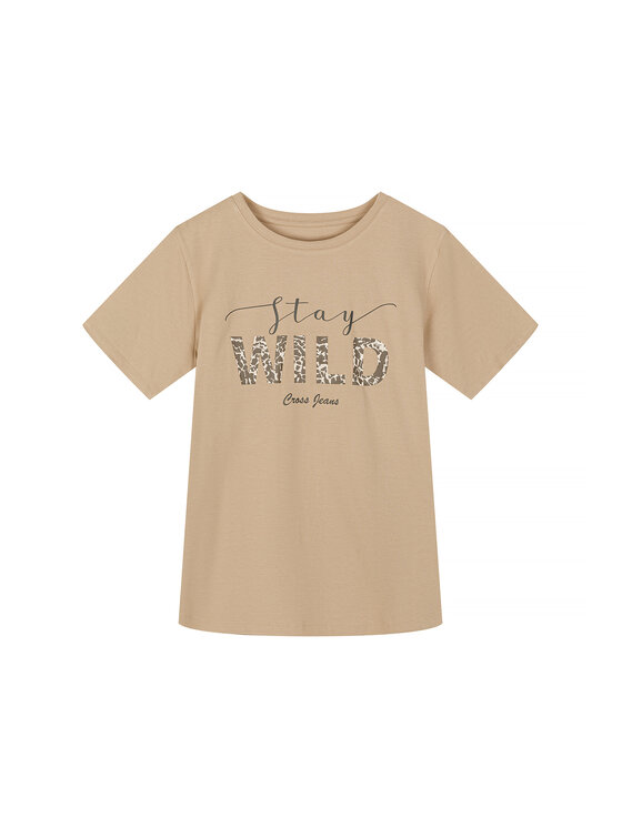Cross Jeans Cross Jeans T-Shirt 56261-534 Beżowy