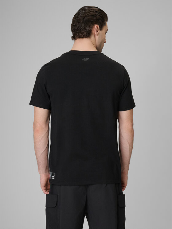 4F 4F T-Shirt COMMERCIAL 3 Czarny Regular Fit
