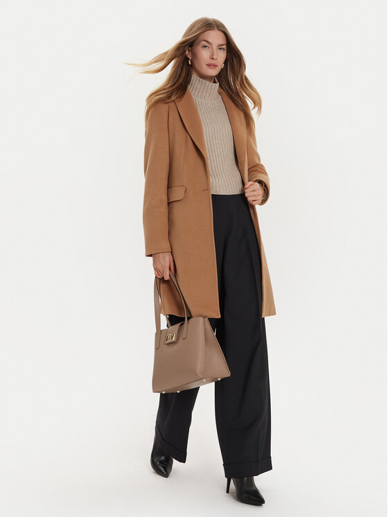 Maryley Maryley Prijelazni kaput 24IB808/14ER Smeđa Regular Fit
