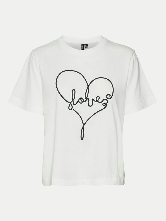 Vero Moda Vero Moda T-shirt Fea 10321312 Bijela Loose Fit