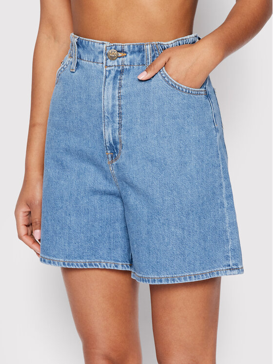 Lee Lee Džinsiniai šortai Elasticated Stella L37FPUBQ 112145096 Mėlyna Regular Fit