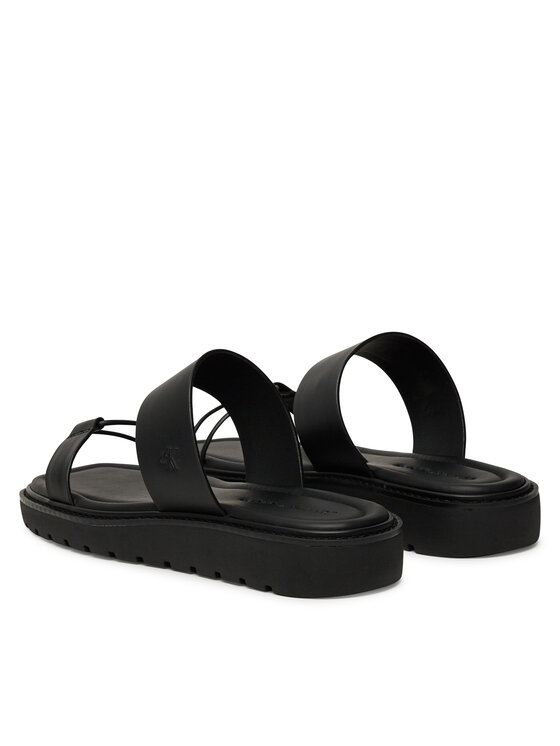 Calvin Klein Jeans Calvin Klein Jeans Klapki Rope Sandal Soft Lth Mg YW0YW01864 Czarny