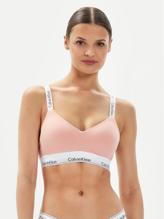 Calvin Klein Underwear Krūšturis bez stīpiņām 000QF7059E Koraļļu