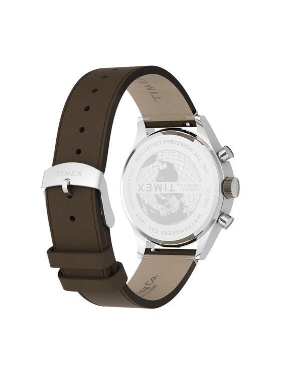 Timex Timex Zegarek TW2Y85200 Brązowy