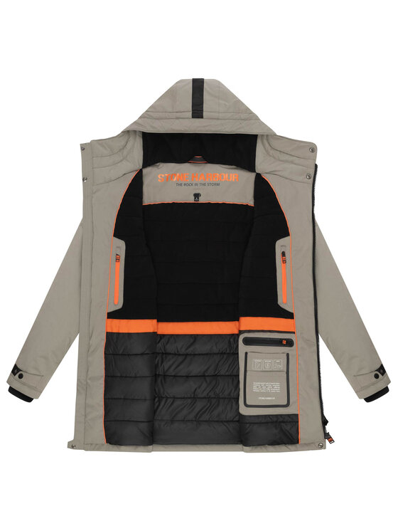 Stone Harbour Stone Harbour Kurtka zimowa Fintaan Szary Regular Fit