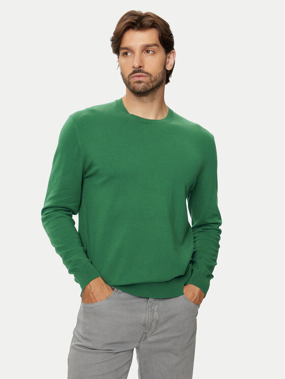 United Colors Of Benetton United Colors Of Benetton Svetr 10CVU1N60 Zelená Regular Fit
