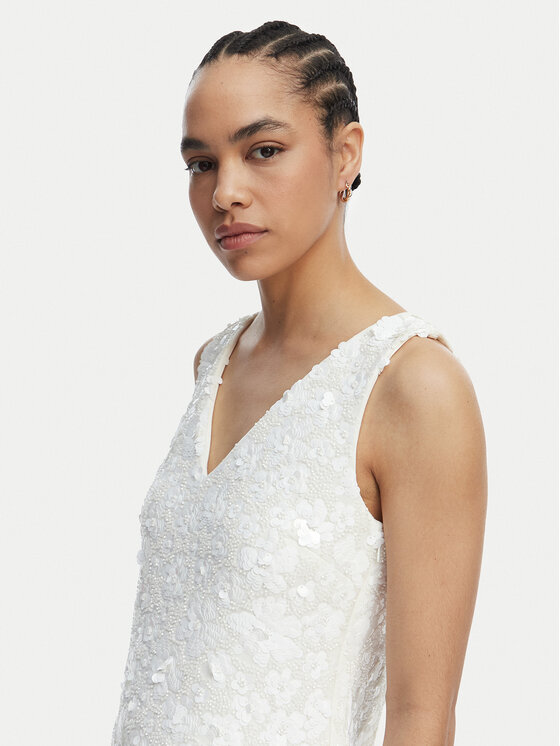 MICHAEL Michael Kors MICHAEL Michael Kors Коктейльна сукня MS6834YHHS Білий Regular Fit