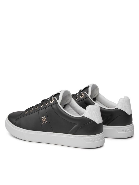 Tommy Hilfiger Tommy Hilfiger Laisvalaikio batai Essential Elevated Court Sneaker FW0FW07685 Juoda