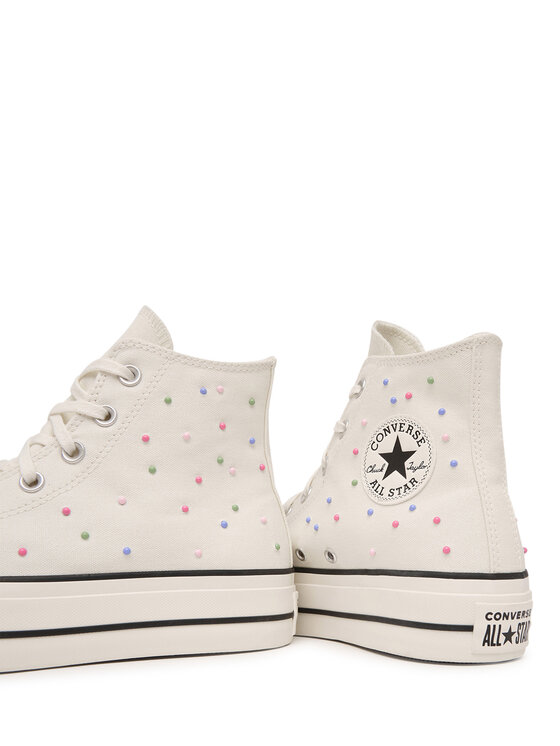 Converse Converse Plátěnky Chuck Taylor All Star Lift Platform Mini Studs A19140C Écru