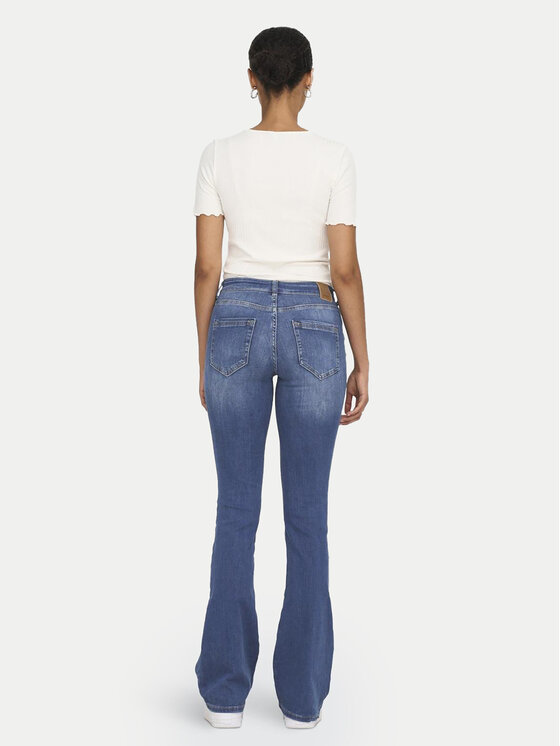 ONLY ONLY Jeans hlače Blush 15223514 Modra Flared Fit