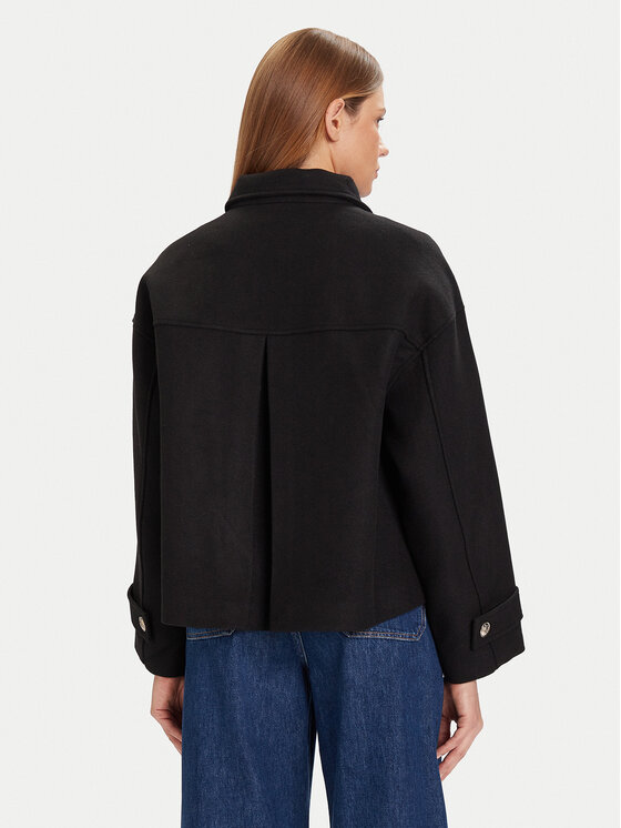 Morgan Morgan Wollmantel 252-GSTAM Schwarz Regular Fit