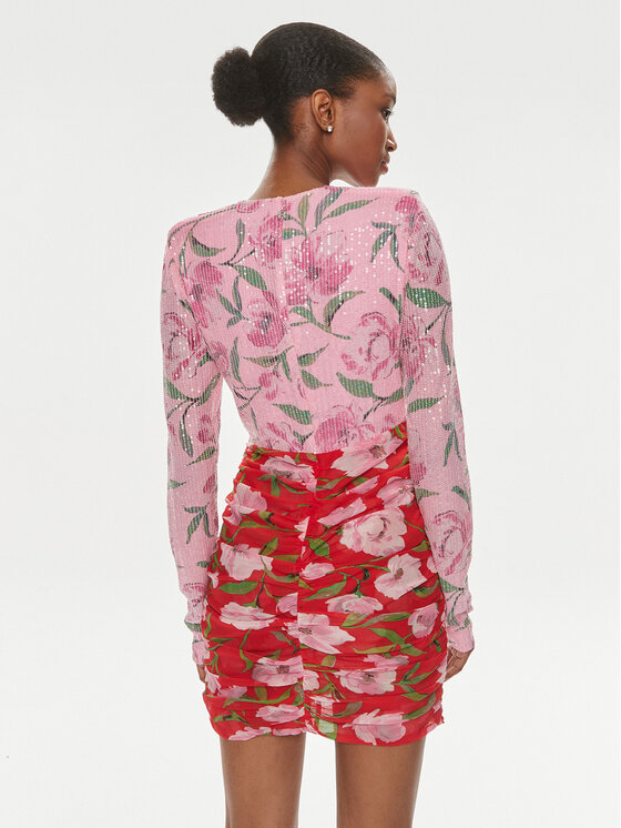 ROTATE ROTATE Coctailkleid 1122422945 Rosa Regular Fit