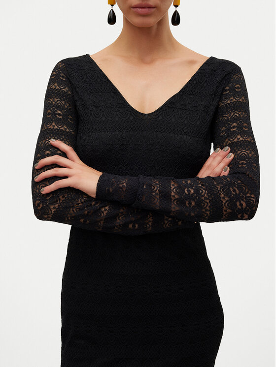 Vero Moda Vero Moda Φόρεμα κοκτέιλ Zoe 10315445 Μαύρο Slim Fit