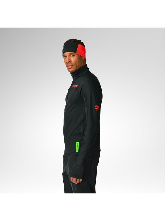 Rossignol Rossignol Bluza techniczna M Hero Half Zip First Layer Czarny Slim Fit