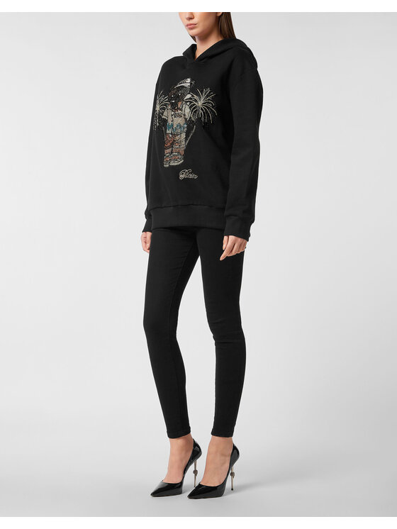 PHILIPP PLEIN PHILIPP PLEIN Bluza 27219 Czarny Regular Fit