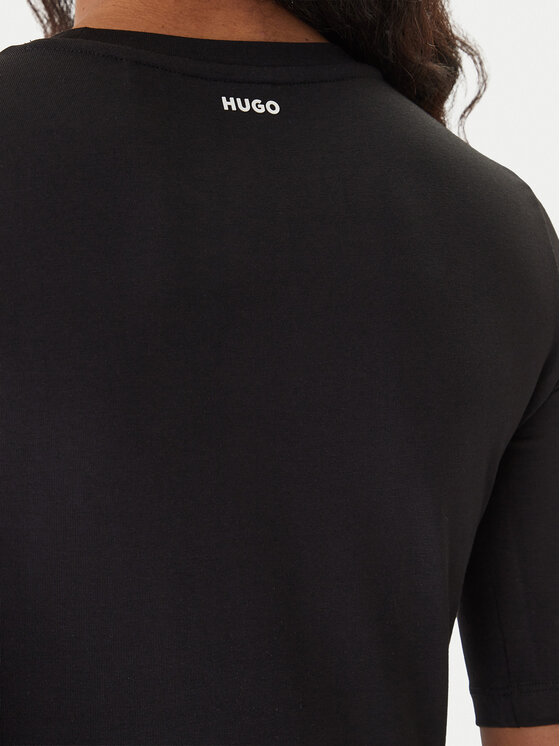 HUGO HUGO Tricou Darnelia 50515019 Negru Slim Fit