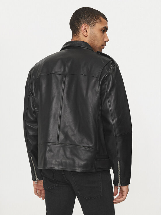 Calvin Klein Jeans Calvin Klein Jeans Bőrkabát J30J325600 Fekete Regular Fit