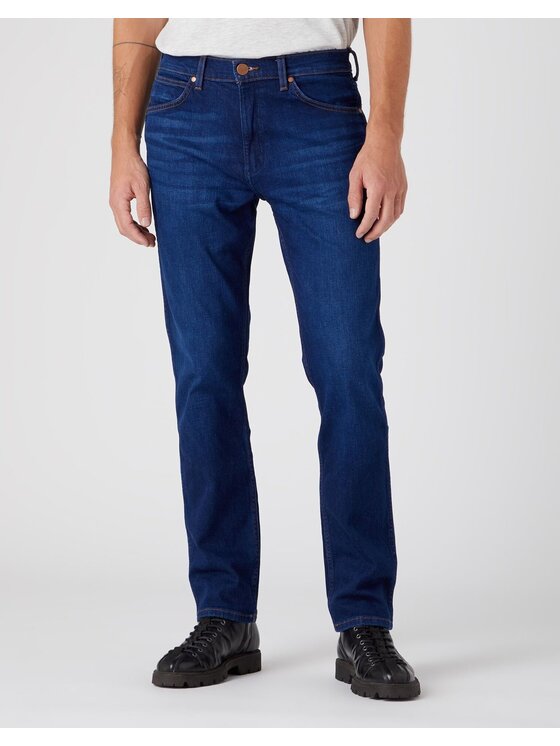 Wrangler Wrangler Jeansy W15QYI39K_30/36 Granatowy Regular Fit