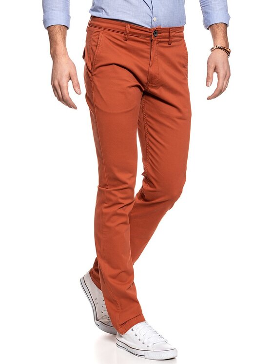 Lee Lee Pantaloni chino CHINO Arancione Slim Fit