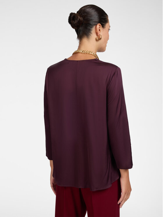 Elena Mirò Elena Mirò Blusa 2025P000250N039 Bordeaux Regular Fit