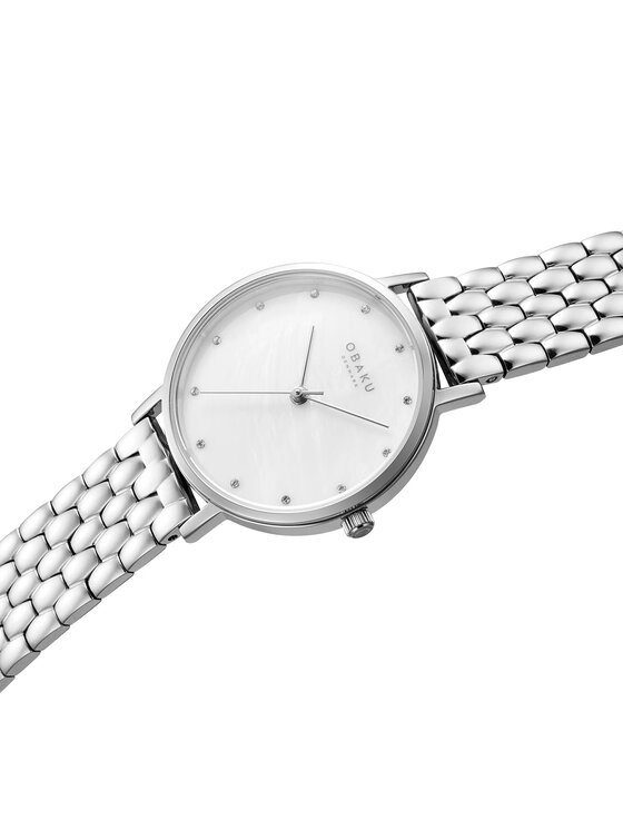 Obaku Obaku Hodinky V248LXCWSC Stříbrná