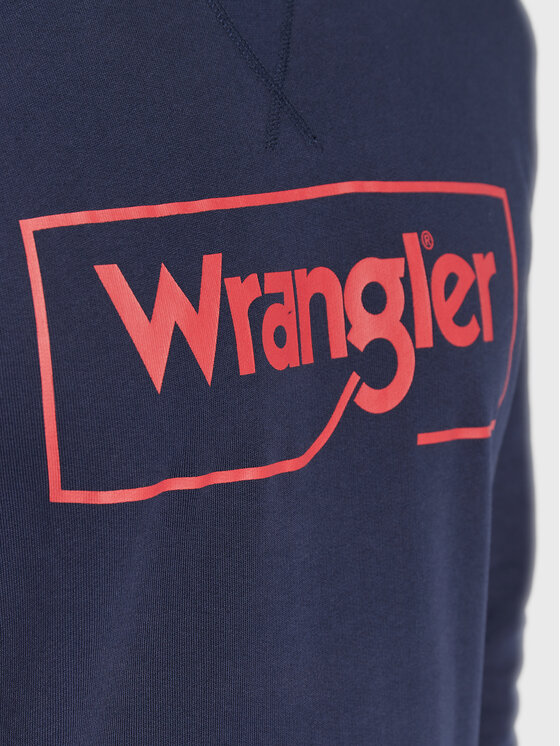 Wrangler Wrangler Felpa Frame Logo W662HA114 112320240 Blu scuro Regular Fit