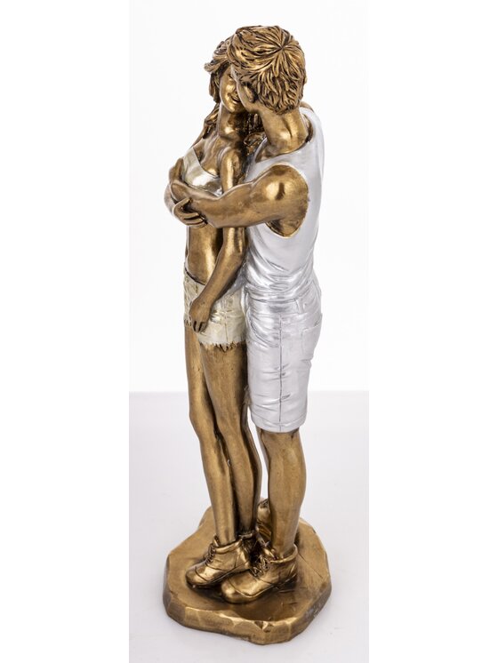 MIAhome MIAhome Figurka Para w objęciach ABARCAR-2 lato Złoty