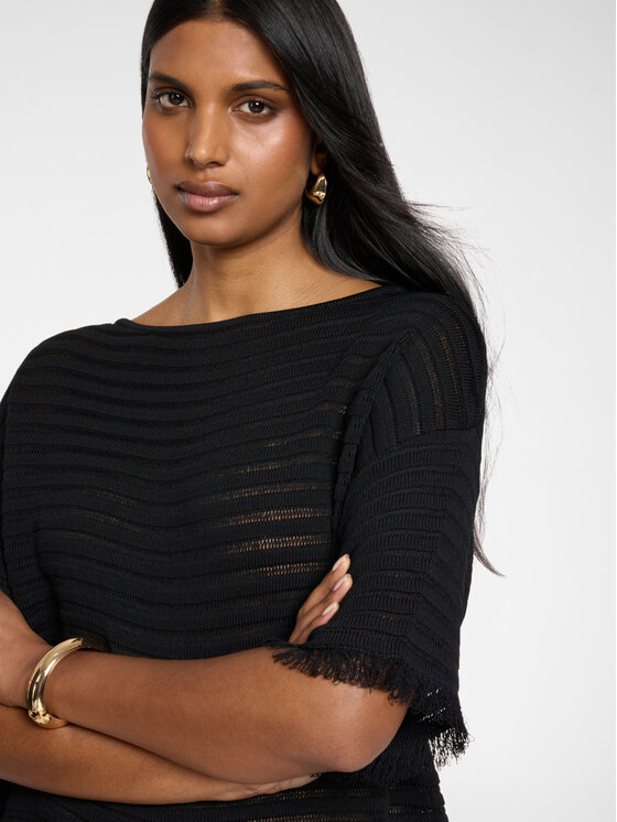 Elena Mirò Elena Mirò Sweter M547E001928N033 Czarny Boxy Fit