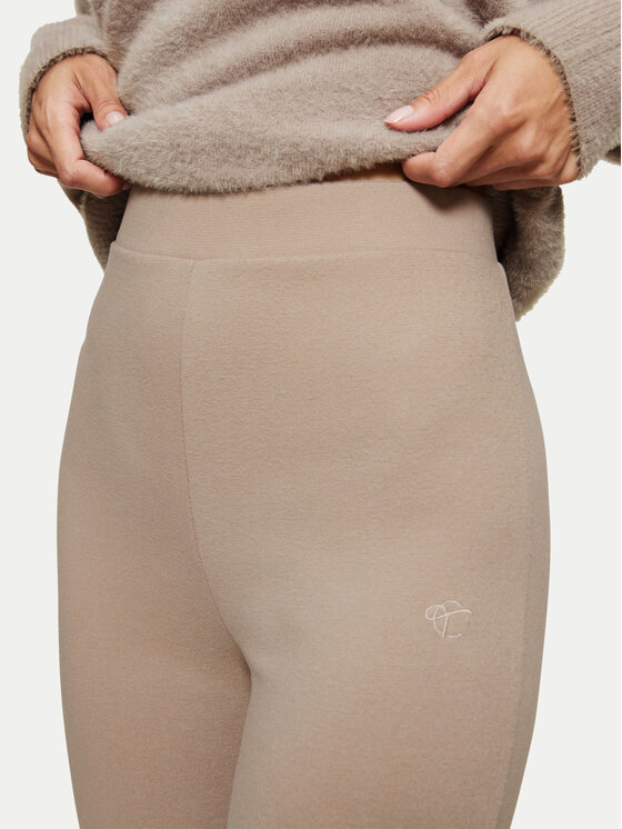 Triumph Triumph Spodnji del pižame Smart Thermal 10221491 Bež Slim Fit