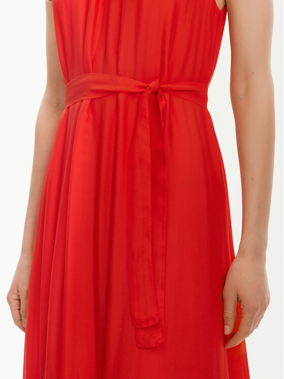 Haveone Haveone Poletna obleka AFF-N004 Oranžna Loose Fit