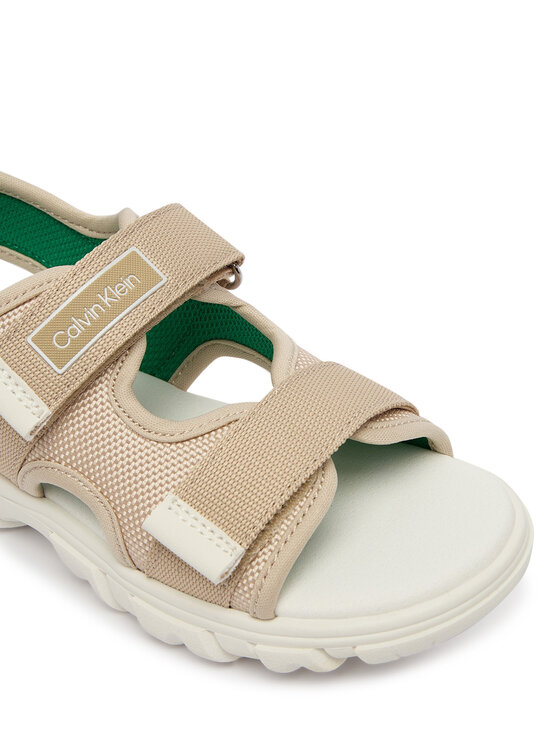 Calvin Klein Calvin Klein Sandały Velcro Sandal V1B2-83321-1564 Beżowy