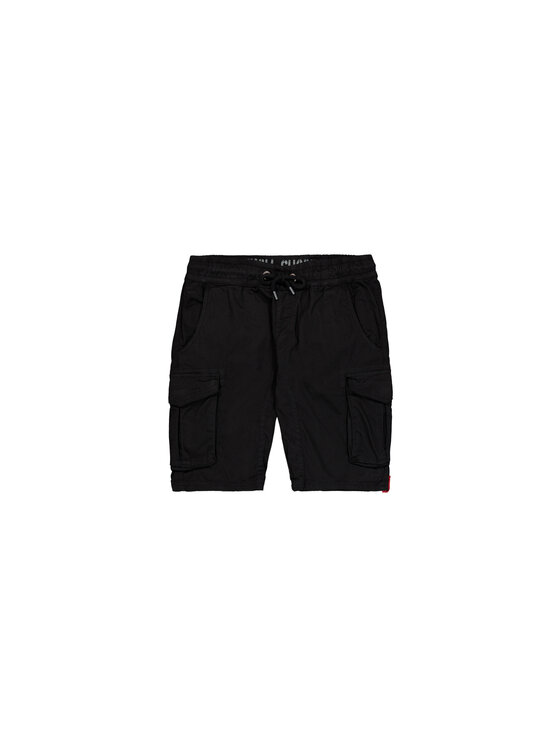 Alpha Industries Alpha Industries Szorty materiałowe Cotton Twill Jogger Short 106251-03 Czarny Classic Fit