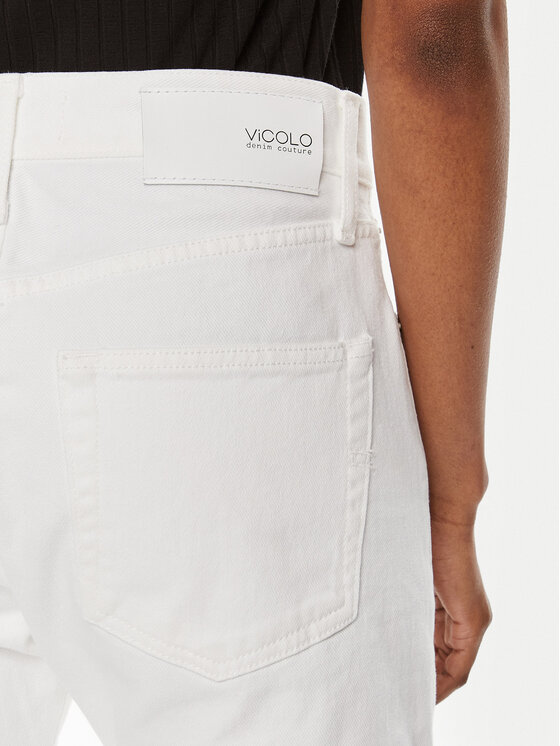 ViCOLO ViCOLO Τζιν DB5114 Λευκό Straight Leg
