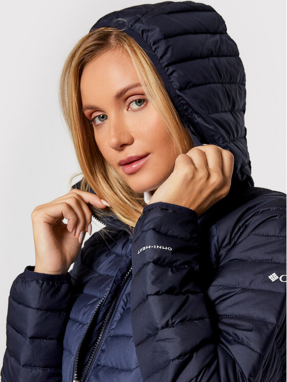 Columbia Columbia Prehodna jakna Powder Lite 1699071 Mornarsko modra Slim Fit