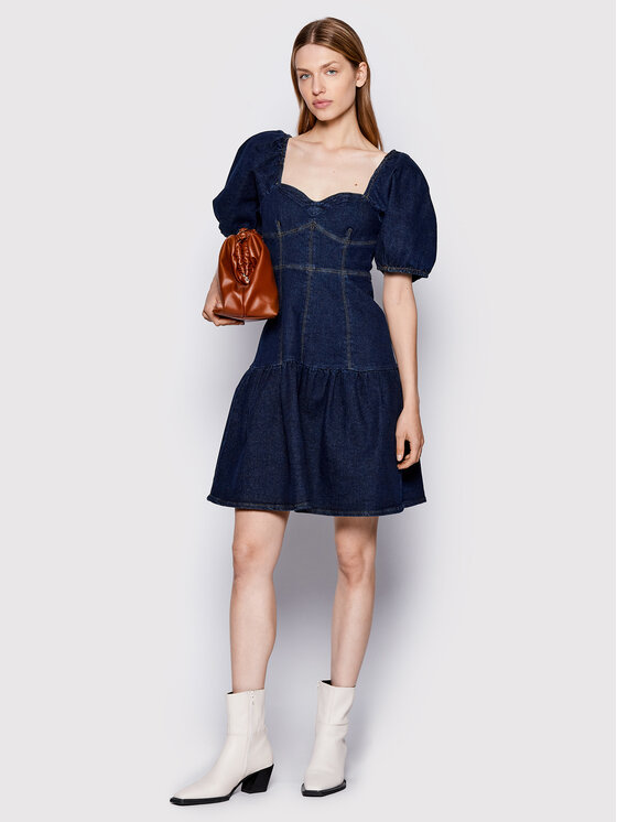 Gestuz Gestuz Džinsinė suknelė Finleygz 10906294 Mėlyna Regular Fit