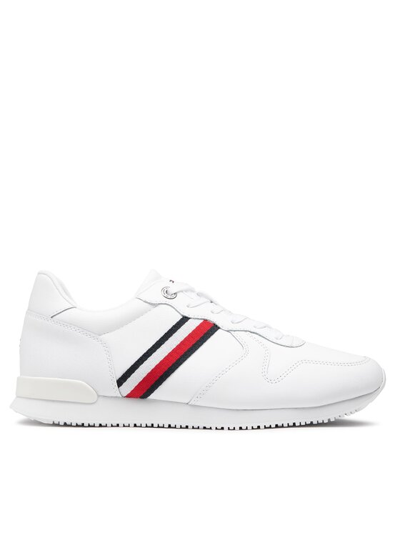 Tommy Hilfiger Tommy Hilfiger Αθλητικά Iconic Runner Leather FM0FM04281 Λευκό