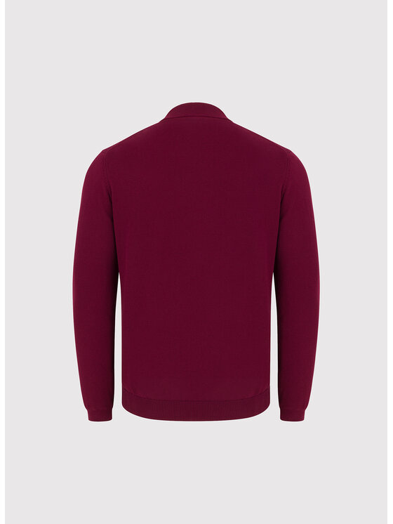 Pako Lorente Pako Lorente Sweter P26WN-2X-009 Bordowy Regular Fit
