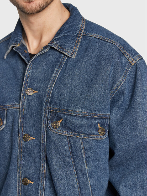 American Vintage American Vintage Jeansjacke Joybird JOY16CH22 Dunkelblau Regular Fit