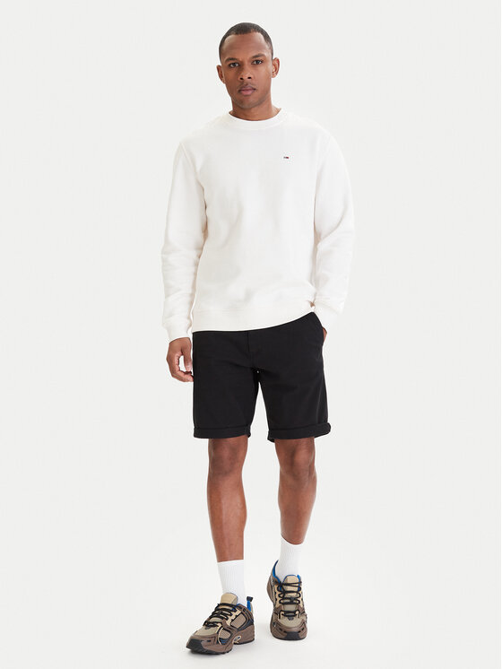 Tommy Jeans Tommy Jeans Bavlnené šortky Scanton DM0DM22852 Čierna Slim Fit
