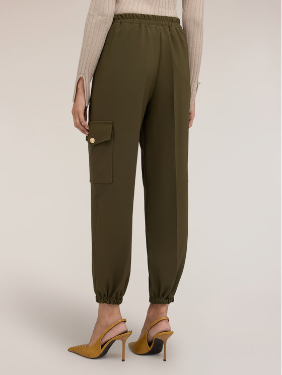 Motivi Motivi Pantaloni di tessuto P07OQ004966N035 Verde Regular Fit