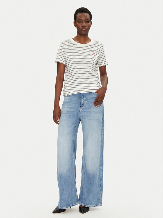 Fransa Fransa Póló 20615521 Fehér Regular Fit
