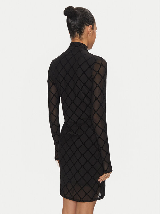 HUGO HUGO Koktel haljina 50527448 Crna Slim Fit